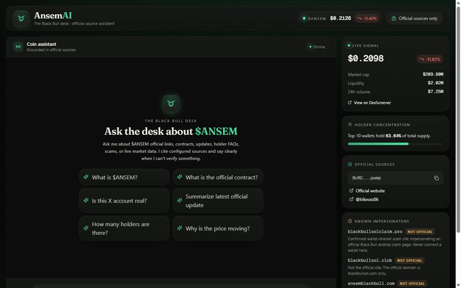 AnsemAI — verified-source AI desk