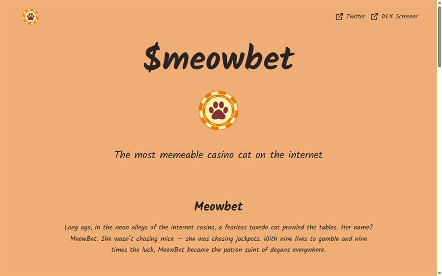 MeowBet — the memeable casino cat